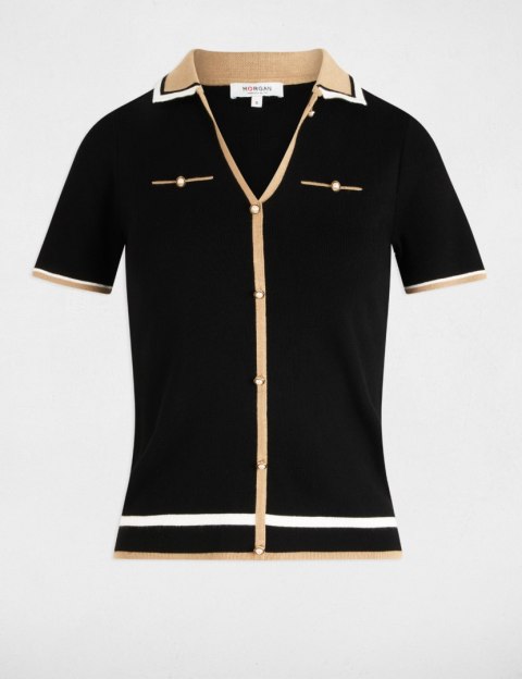 Morgan Sweter MTOI NOIR/BEIGE