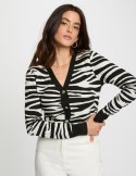 Morgan Sweter MZOO NOIR/OFF WHITE