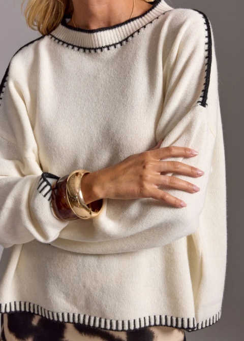 Lauren Vidal Sweter LVULMA ECRU