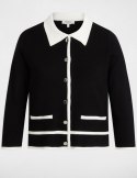 Morgan Sweater MJIM NOIR/OFFWHITE