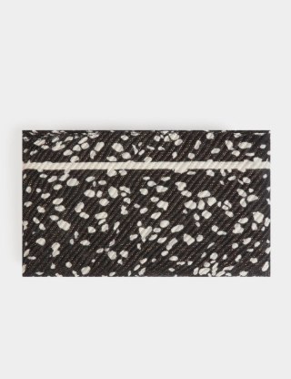 Morgan Scarf 5PLIZO NOIR/IVOIRE