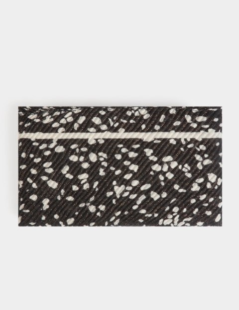 Morgan Scarf 5PLIZO NOIR/IVOIRE