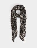 Morgan Scarf 5PLIZO NOIR/IVOIRE