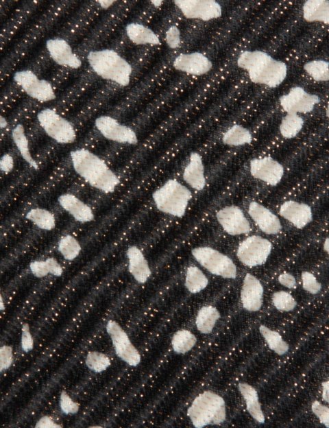 Morgan Scarf 5PLIZO NOIR/IVOIRE