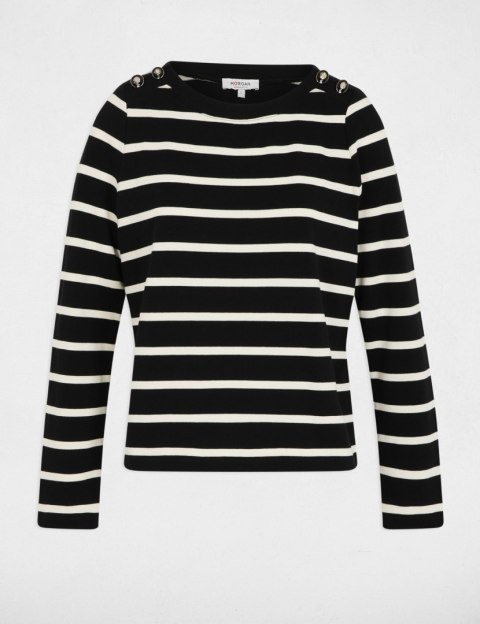 Morgan Bluzka TBATO NOIR/OFF WHITE