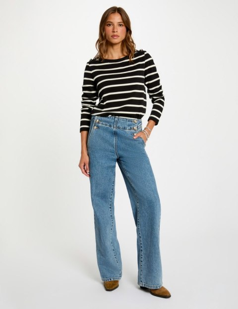 Morgan Bluzka TBATO NOIR/OFF WHITE