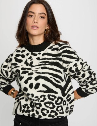 Morgan Sweater MFELIXA IVOIRE/NOIR