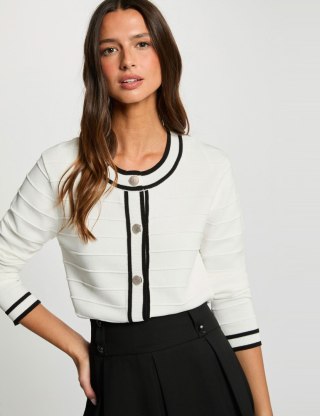 Morgan Sweater MLIO OFF WHITE/NOIRL