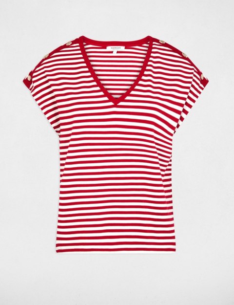 Morgan Bluzka DIVA OFF WHITE/ROUGE