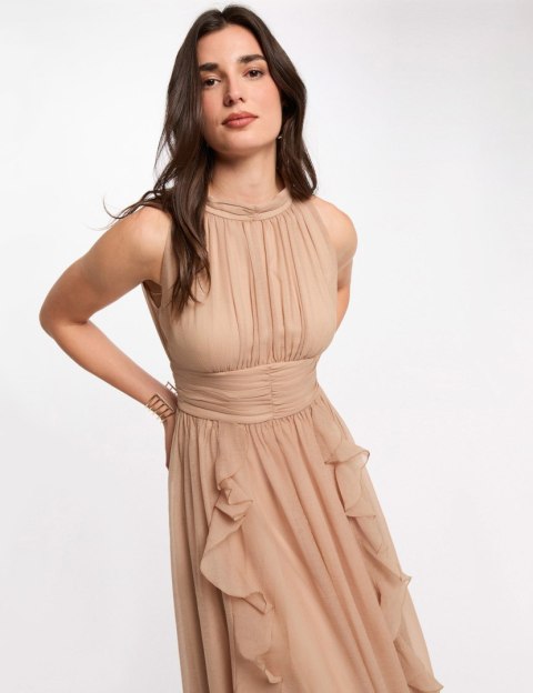 Morgan Dress RFLAM WARM TAUPE