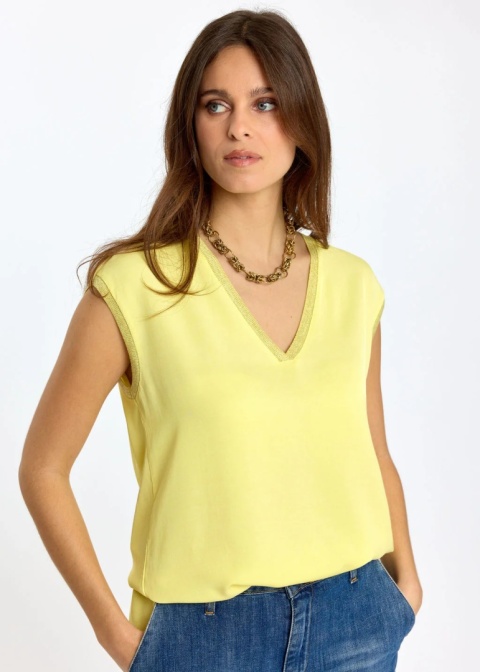 Lauren Vidal Blouse LVRAFA LEMON