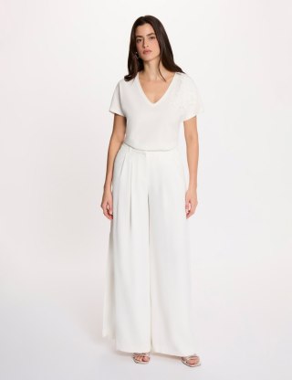 Morgan Spodnie POMA.F M OFF WHITE