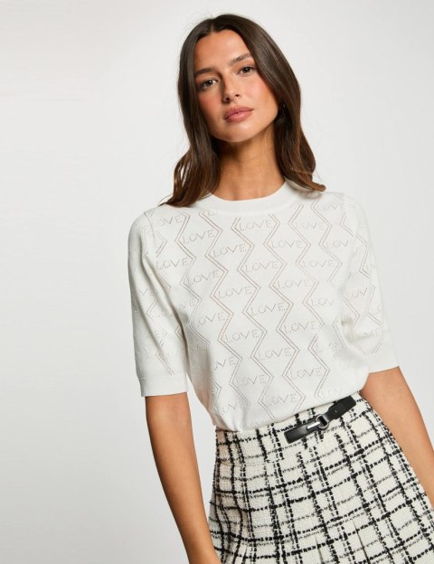Morgan Sweter MIKA M OFF WHITE