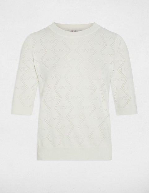 Morgan Sweter MIKA M OFF WHITE