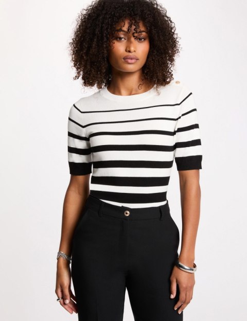 Morgan Sweater MLOL OFF WHITE/NOIR