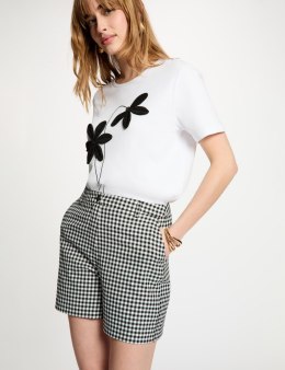Morgan Shorts SHICH.F NOIR/OFF WHITE