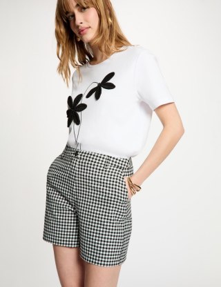 Morgan Shorts SHICH.F NOIR/OFF WHITE