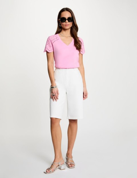 Morgan Szorty SHIRAC M OFF WHITE