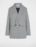 Morgan Żakiet VICHY.F NOIR/OFF WHITE
