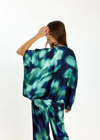 Lauren Vidal Blouse LVRIKA BLUE