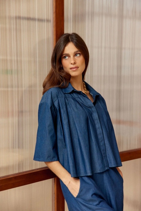 Lauren Vidal Koszula LVABRIL BLUE