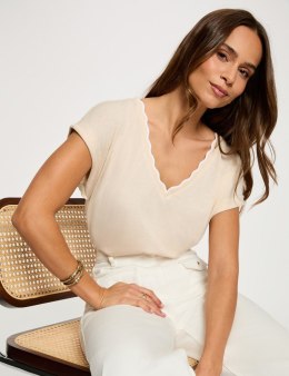 Morgan Bluzka DIANA M BEIGE
