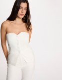 Morgan Kamizelka CURL.F M OFF WHITE