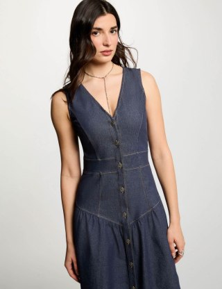 Morgan Dress RJAN DENIM BRUT