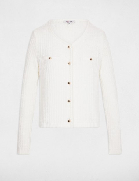 Morgan Sweter MBOSS M OFF WHITE