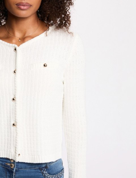 Morgan Sweter MBOSS M OFF WHITE