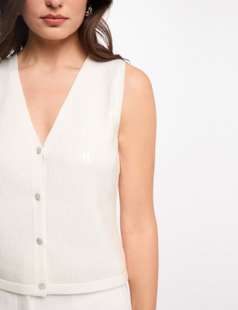 Morgan Sweter MCARDI M OFF WHITE
