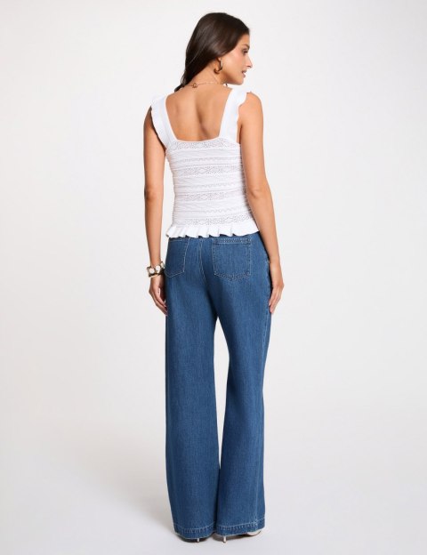 Morgan Sweter MDEB M OFF WHITE