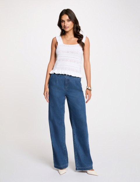 Morgan Sweter MDEB M OFF WHITE