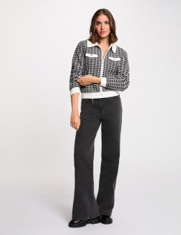 Morgan Sweater MLILIAN NOIR/OFF WHITE