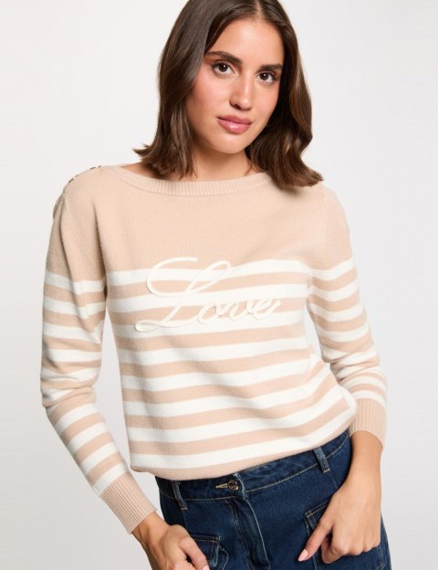 Morgan Sweter MLOVI M CAPUCCINO
