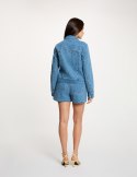 Morgan Żakiet VOCHAM DENIM STONE