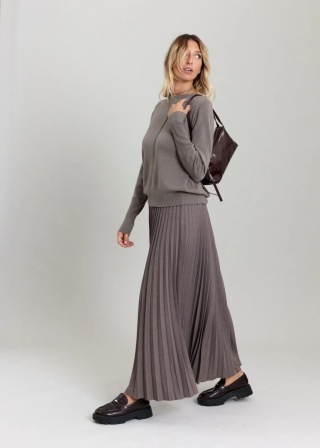 Lauren Vidal Sweter LVMILIA TAUPE
