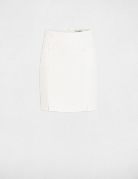 Morgan Spódnica JEON OFF WHITE