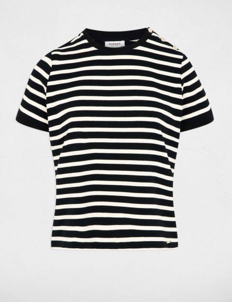 Morgan Bluzka DFARO NOIR/OFF WHITE