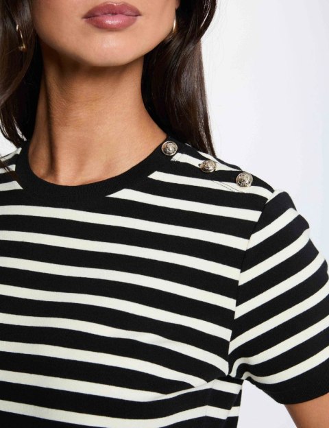 Morgan Bluzka DFARO NOIR/OFF WHITE