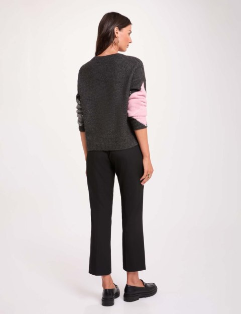 Morgan Sweter MFELICI GRIS ANTHRAC